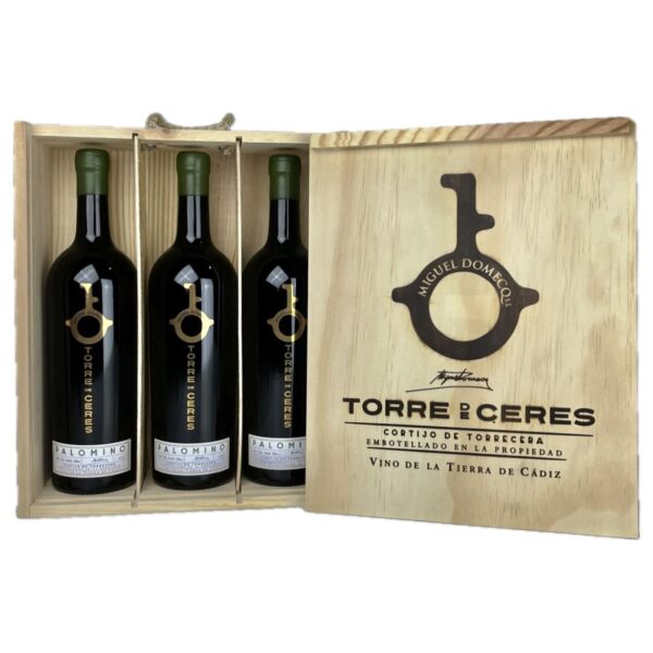 Estuche 3 botellas de Torre de Ceres Palomino Fino 2023