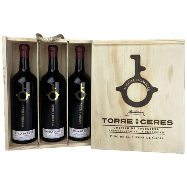 Estuche 3 botellas de Torre de Ceres Tintilla de Rota 2021