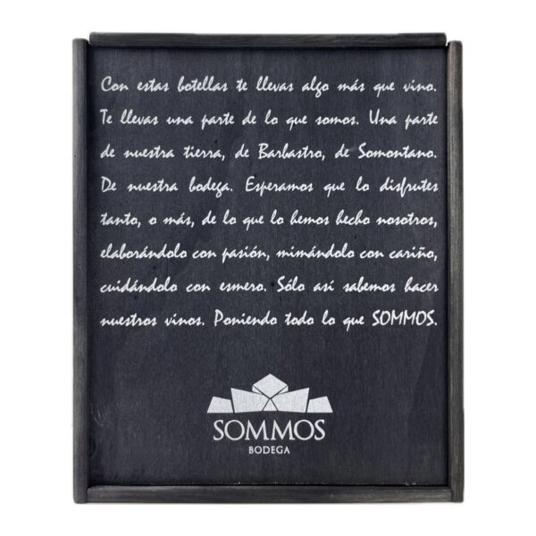 Caja de Madera 3 Botellas Bodega Sommos