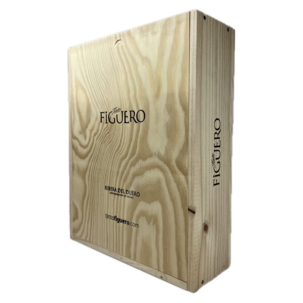Caja de Madera 3 Botellas Tinto Figuero