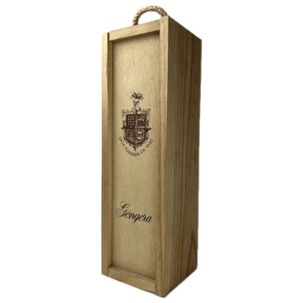 Caja de Madera 1 Botella Bodegas Góngora