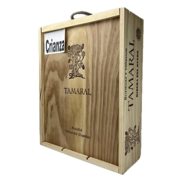 Caja de Madera 3 Botellas Tamaral Crianza
