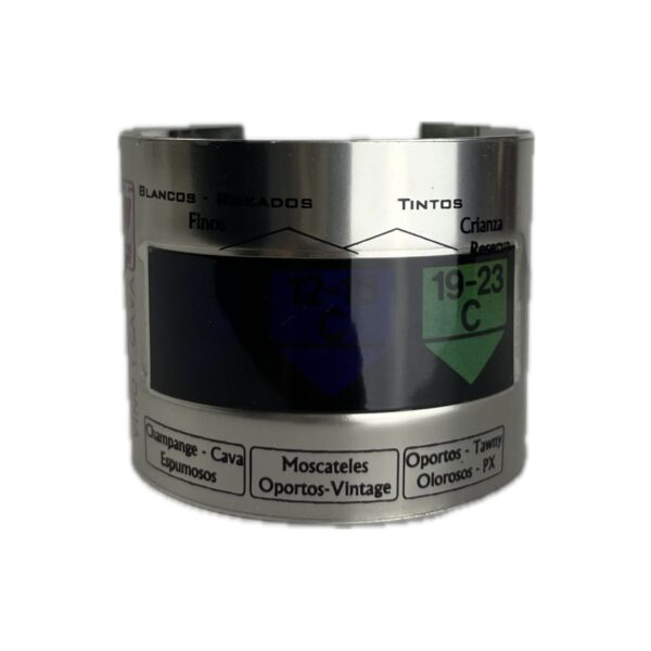 Termómetro Pulsera Botella Acero Inoxidable #540/02 - Popy Wine